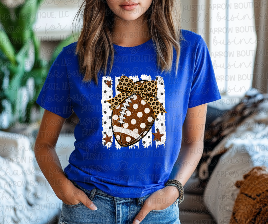 Striped Football Polka Dots