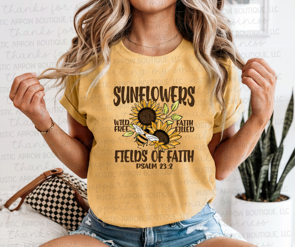 Sunflowers, Wild Free, Faith Field, Field of Faith