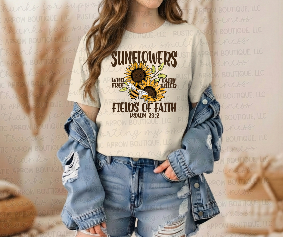 Sunflowers, Wild Free, Faith Field, Field of Faith