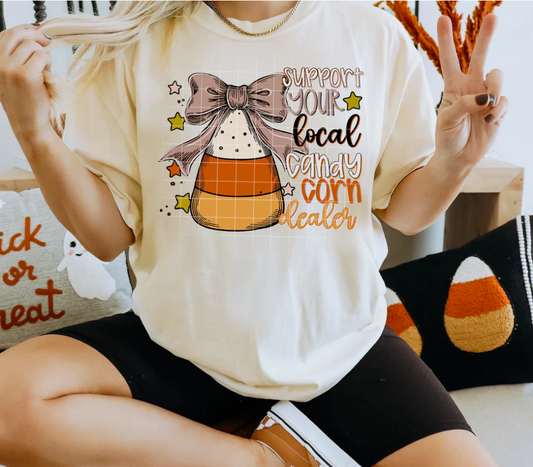 Candy Corn Dealer with bow