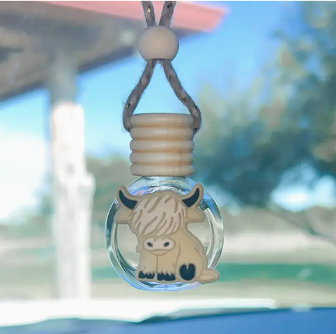 Tan Highland Cow Hanging Diffuser