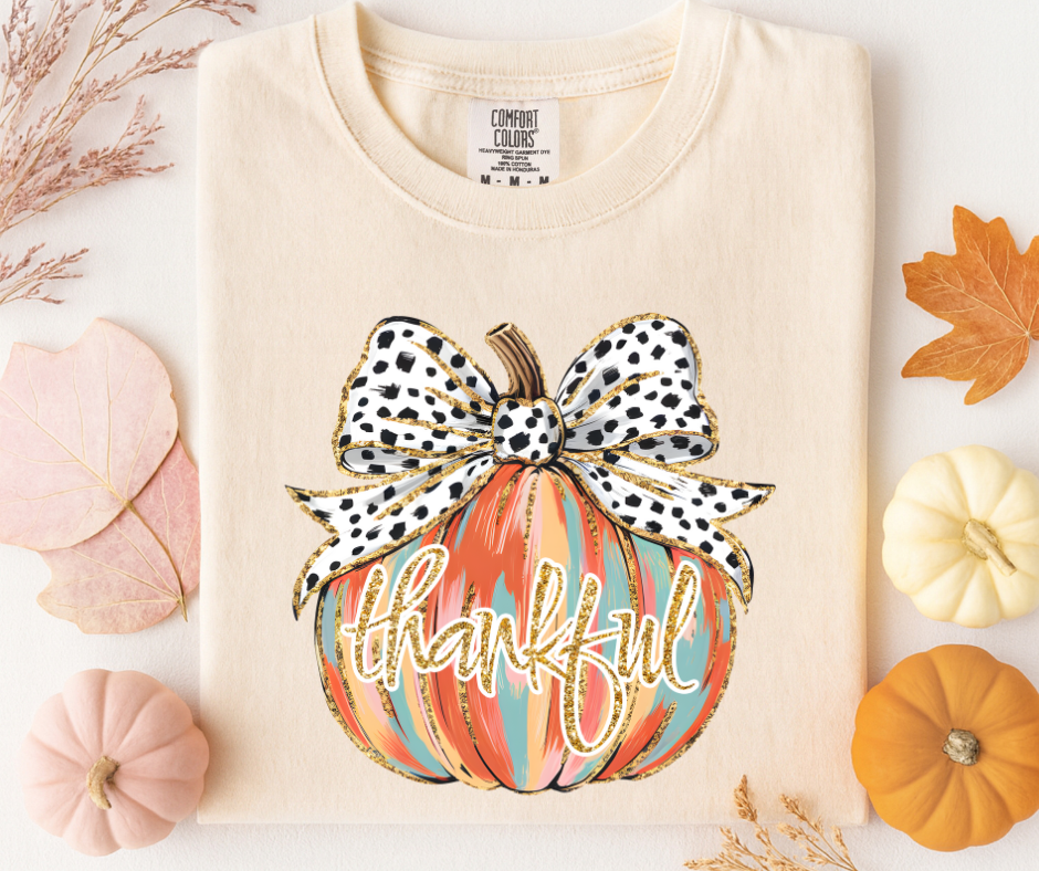 Thankful Pumpkins with Bow