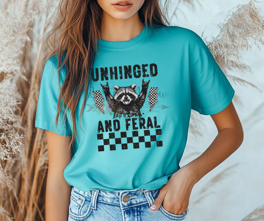 Unhinged and Feral Checkered Lightening Bolt