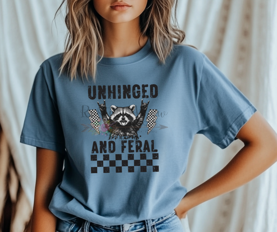 Unhinged and Feral Checkered Lightening Bolt