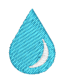Water drop up to 6000 stitches