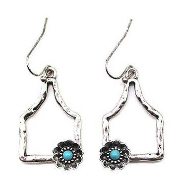 Western Cut Out Cattle Tag Earring