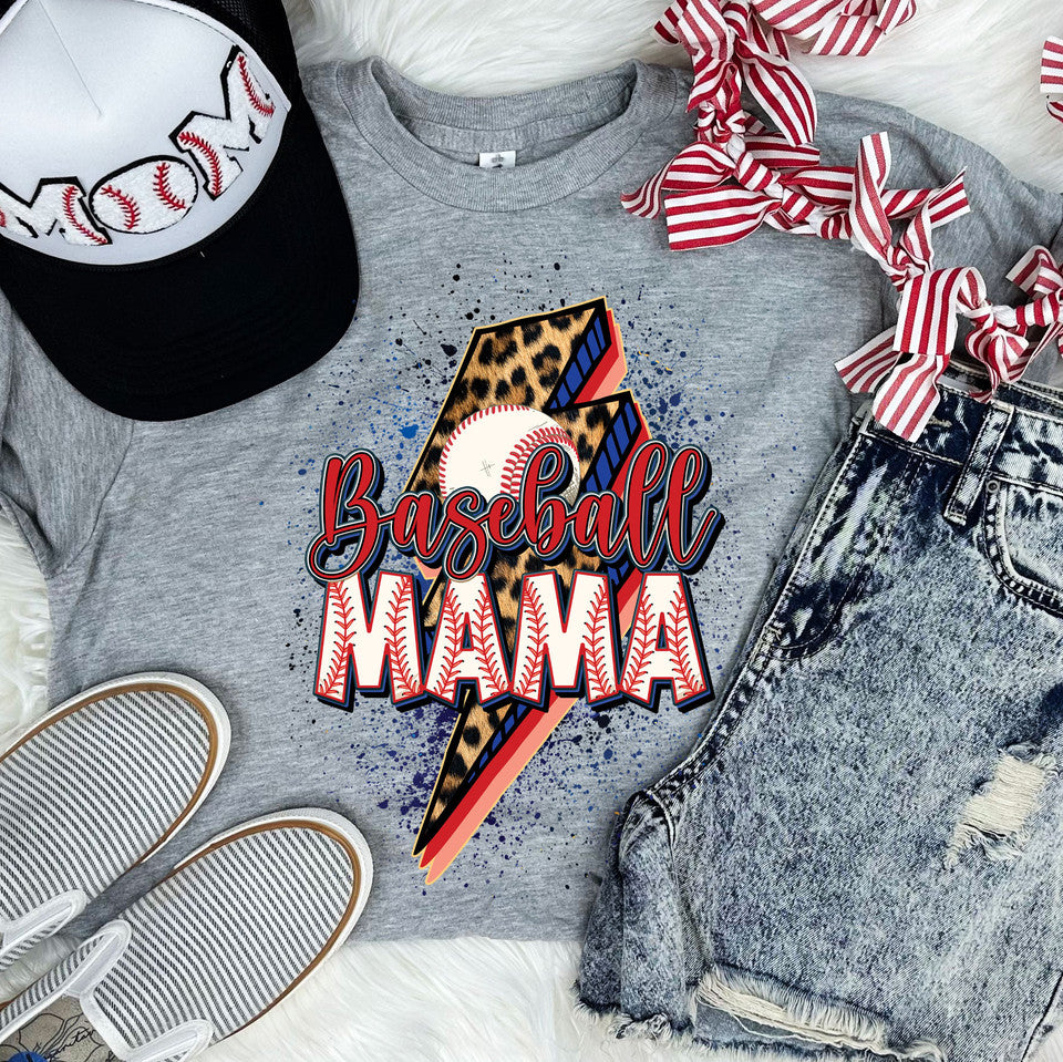 Baseball Mom Lightening Bolt